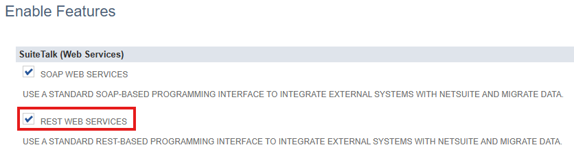 Enable REST Web Services